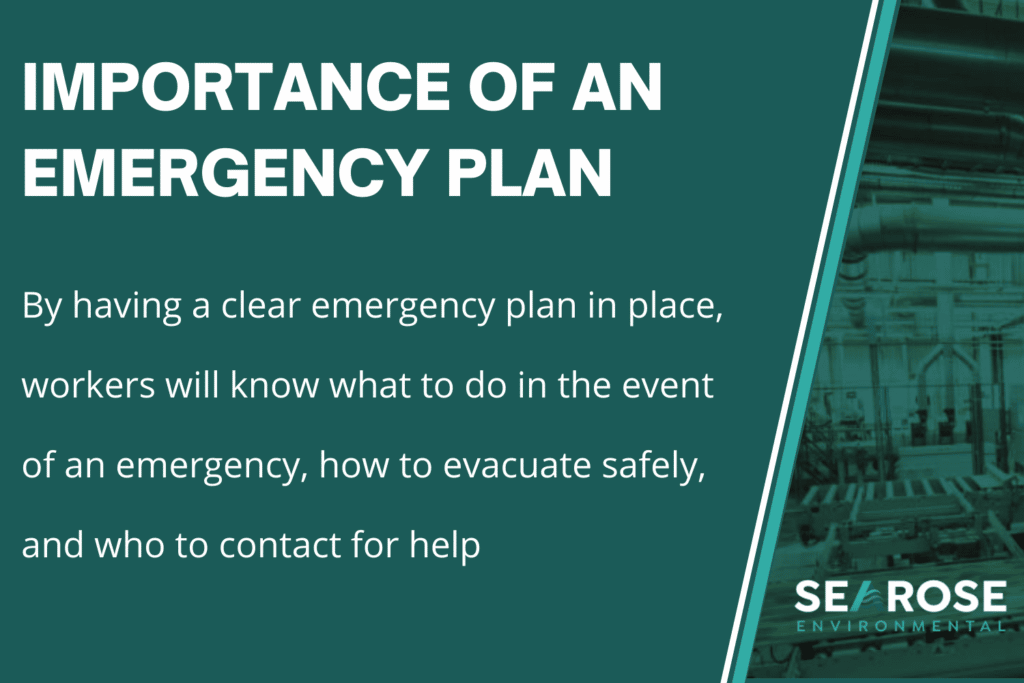 importance of an emergency plan in a safe work envrionment