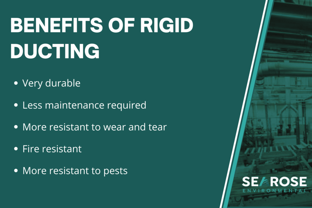 The benefits of rigid ducting infographic 
